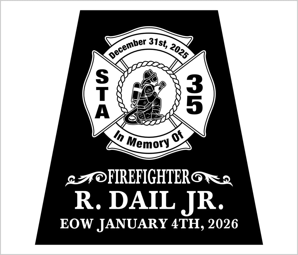 R. Dale Jr. Custom Trapezoid Reflective Sticker