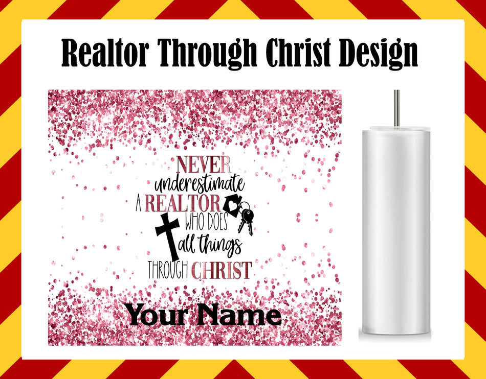 Drink Cup Hot/Col - Realtor Through Christ Design