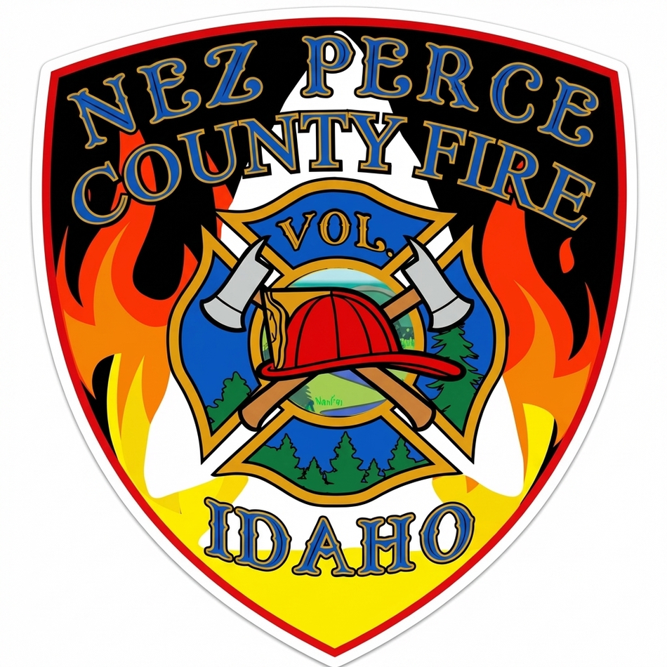 Nez Perce County Fire Window/Helmet Decal or MAGNET