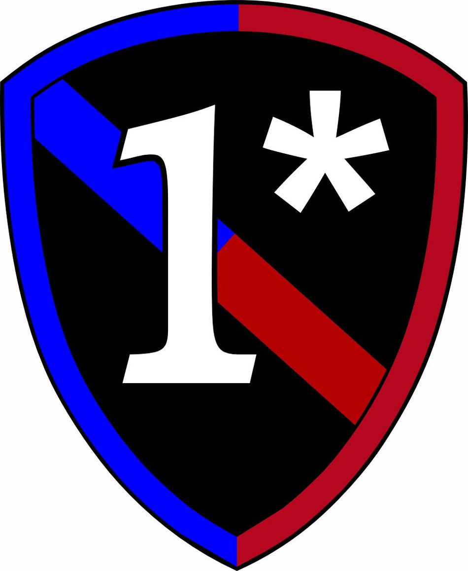 Thin RED/Blue Line 1 Ass to Risk (1*) window decal - Various Sizes