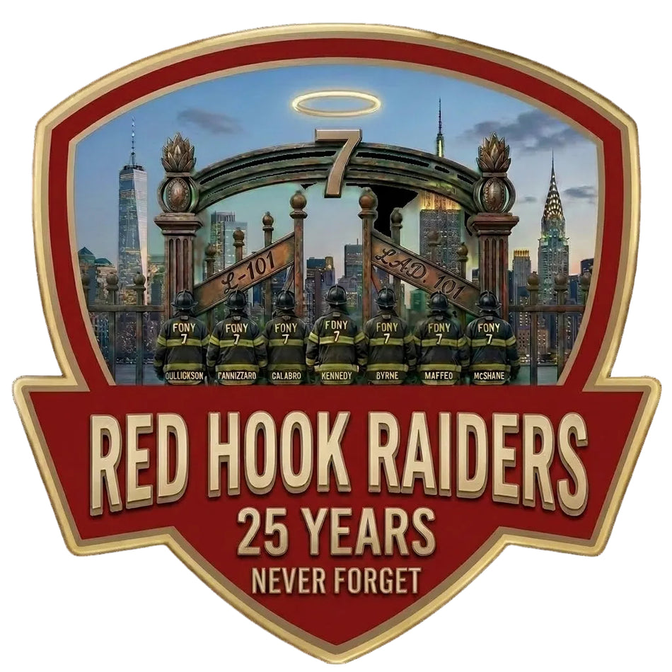 Red Hook Raiders 25 Years Window/Helmet Decal or MAGNET