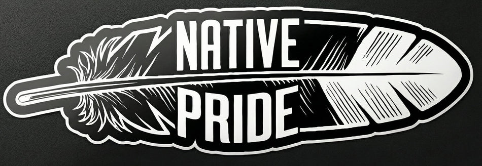 Native Pride Leaf Window/Helmet Decal or MAGNET