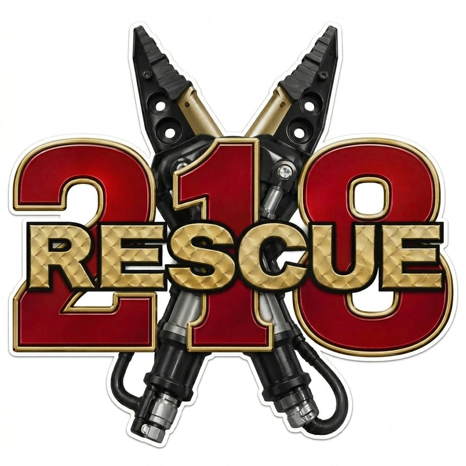 Rescue 218 with tool Window or Helmet Decal (rctd.1)