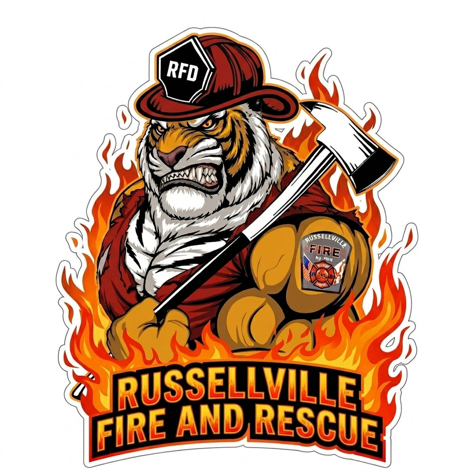 Russellville Fire Rescue Window/Helmet Decal or MAGNET