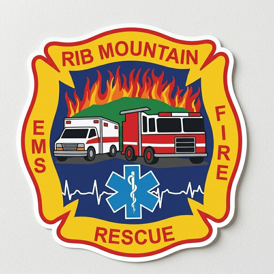 RIB Mountain Rescue Window/Helmet Decal or MAGNET (sqd.1)