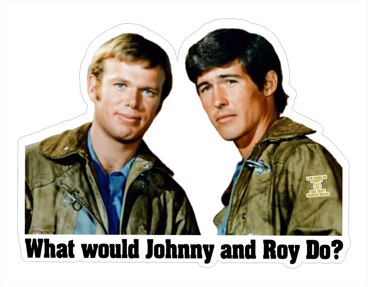 Window Sticker - Johnny and Roy Do Various Sizes – Powercall Sirens LLC