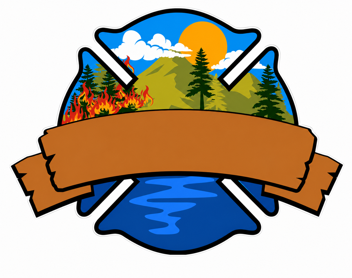 Rural Fire Maltese with Blank Customer Window or Helmet Decal economy non-reflective decal