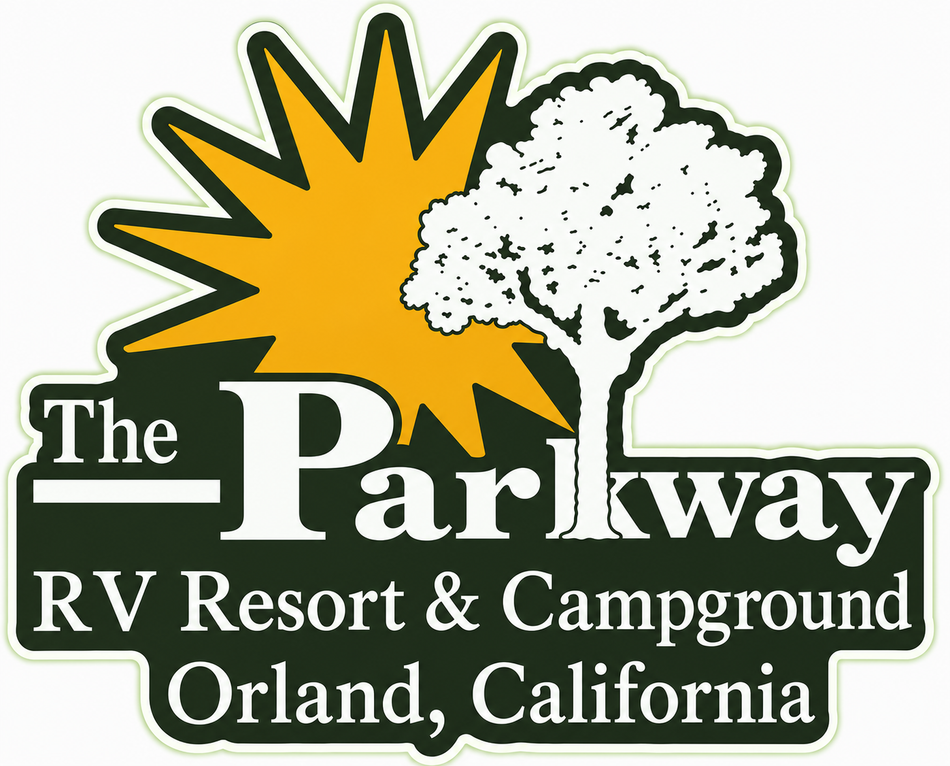 The Parkway RV Resort Window or Helmet Decal (rct.1)