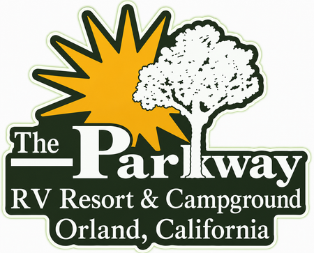 The Parkway RV Resort Window or Helmet Decal economy bulk decal