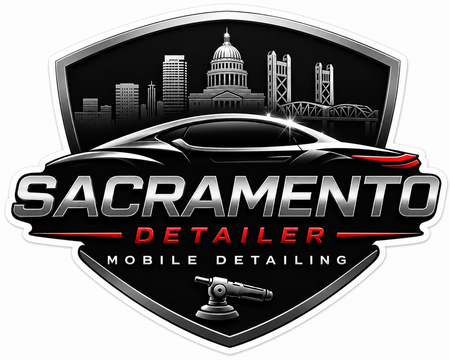 Sacramento Detailer Customer Window or Helmet Decal economy non-reflective decal