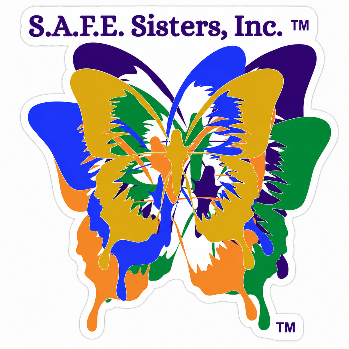 SAFE Sisters Window or Helmet Decal economy non-reflective decal