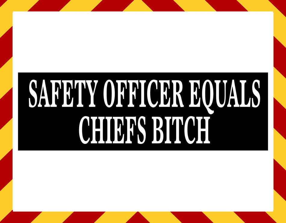 Window Sticker - Safety Officer Chiefs B Decal