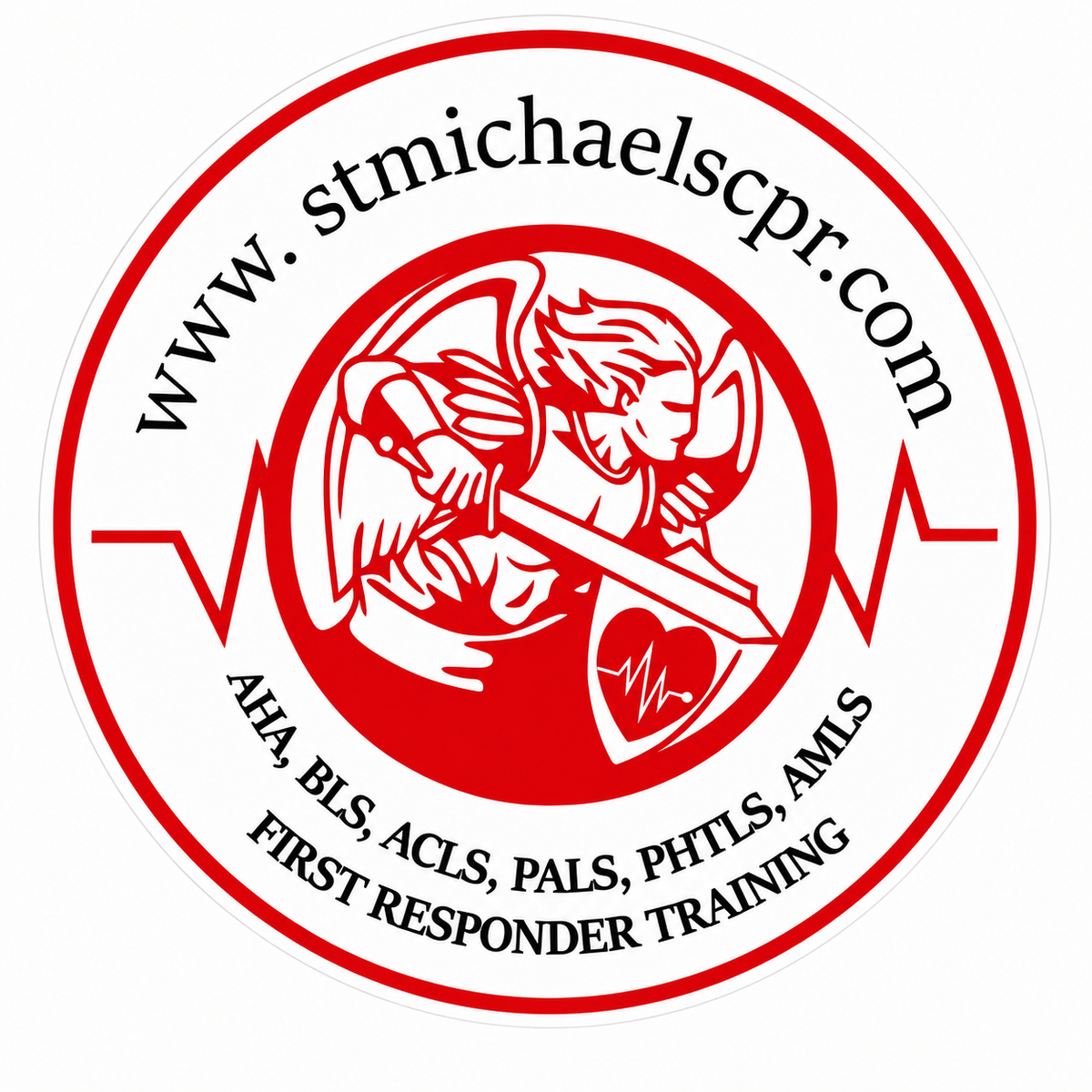 Saint Michaels Training Window or Helmet Decal economy bulk decal