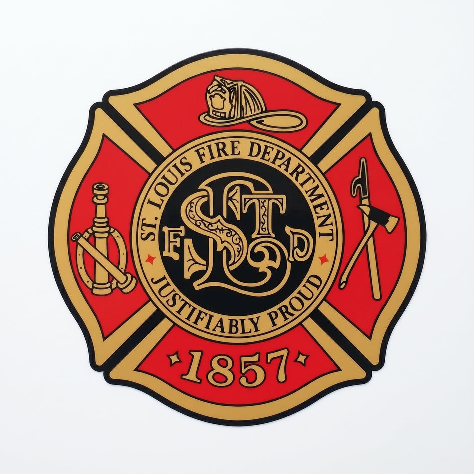 St. Louis Fire Dept. Window/Helmet Decal or MAGNET (sqd.1)