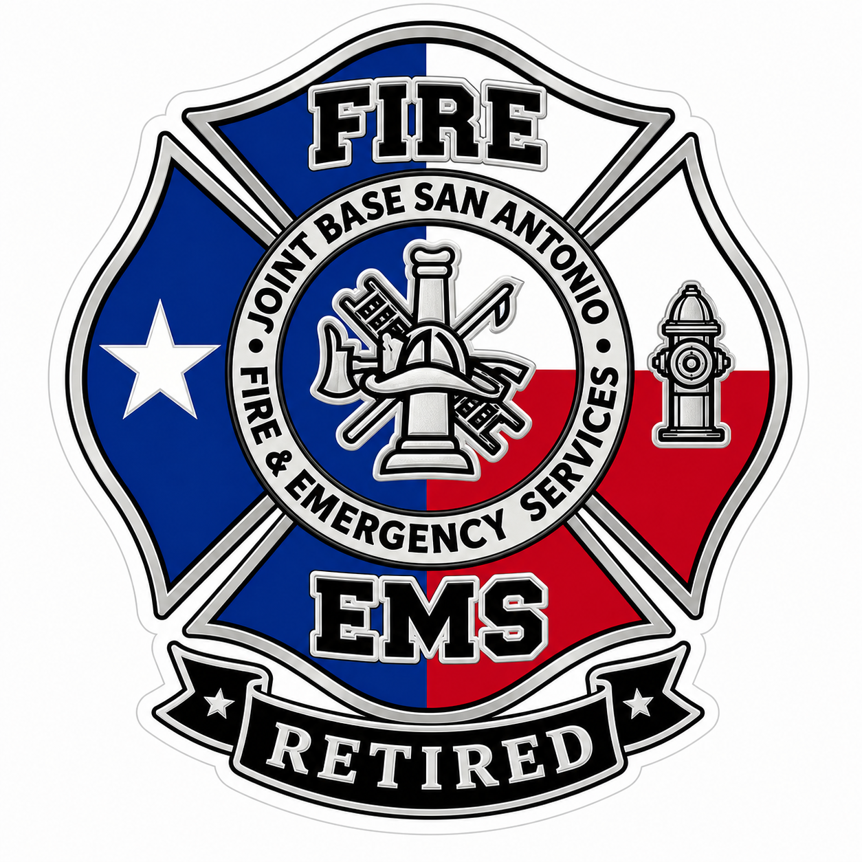 Retired Joint Base San Antonio Customer Decal or Magnet economy non-reflective decal