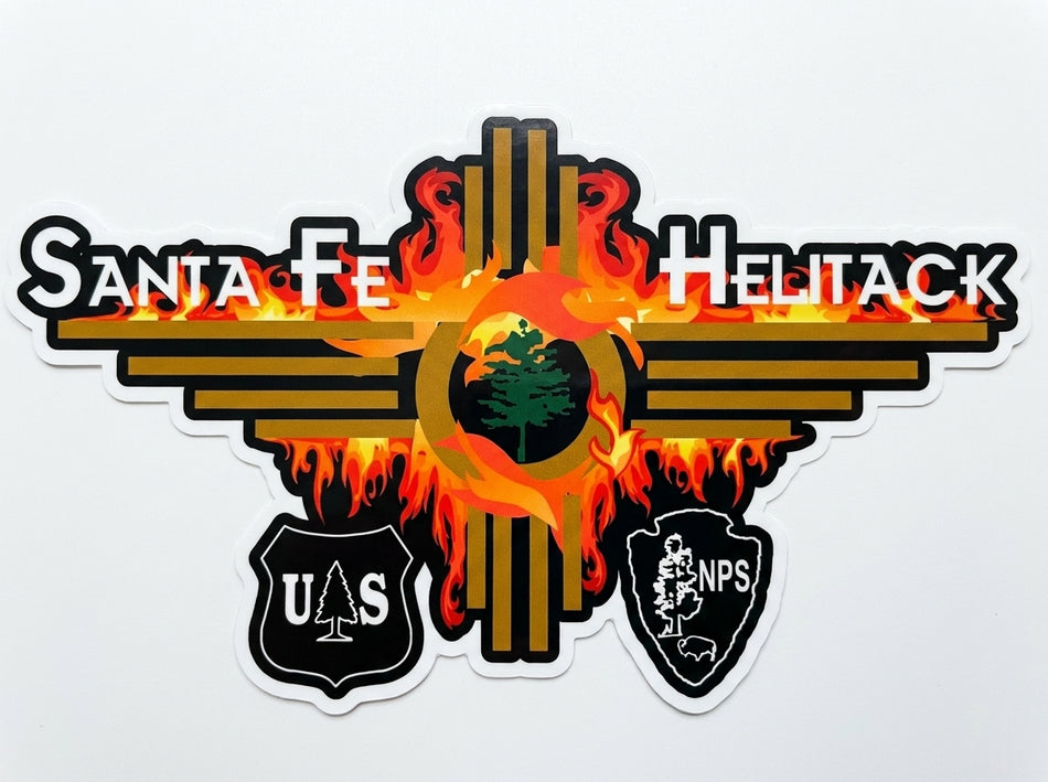 Santa Fe Helitack Window or Helmet Decal (rctd.1)