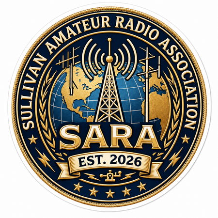 SARA Amateur Radio Customer Window or Helmet Decal economy non-reflective decal