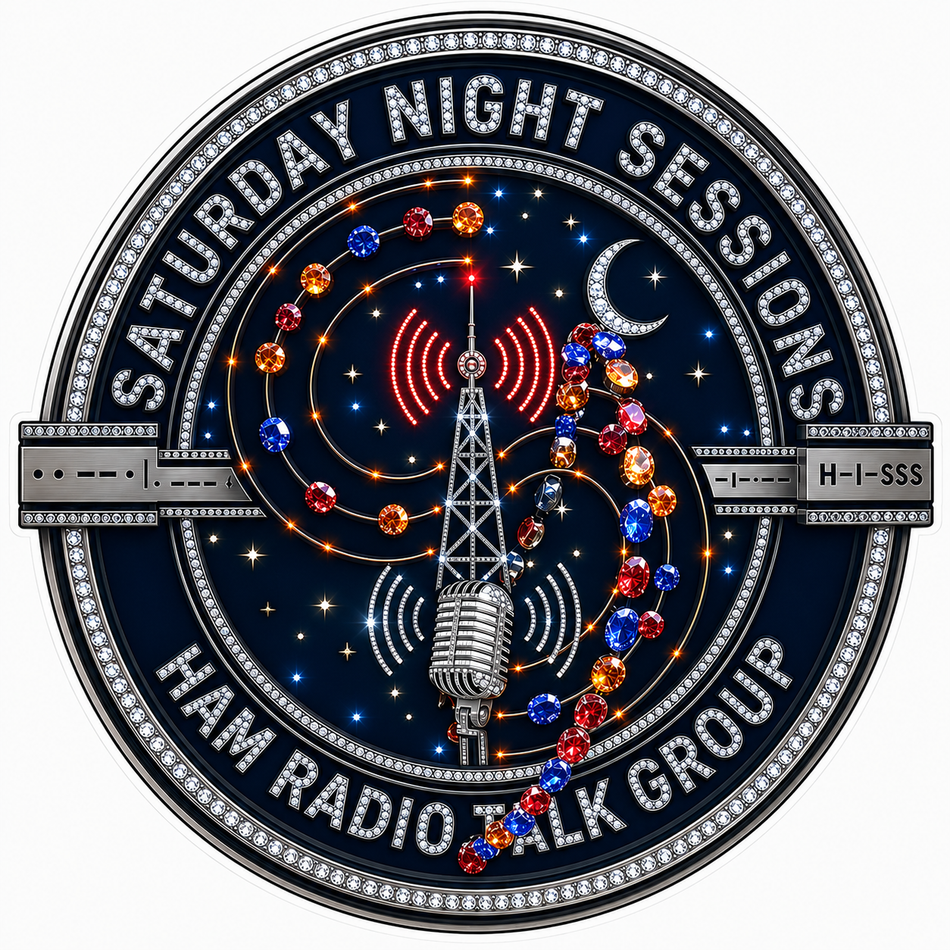 Saturday Night Sessions Customer Window or Helmet Decal (sqd.1)