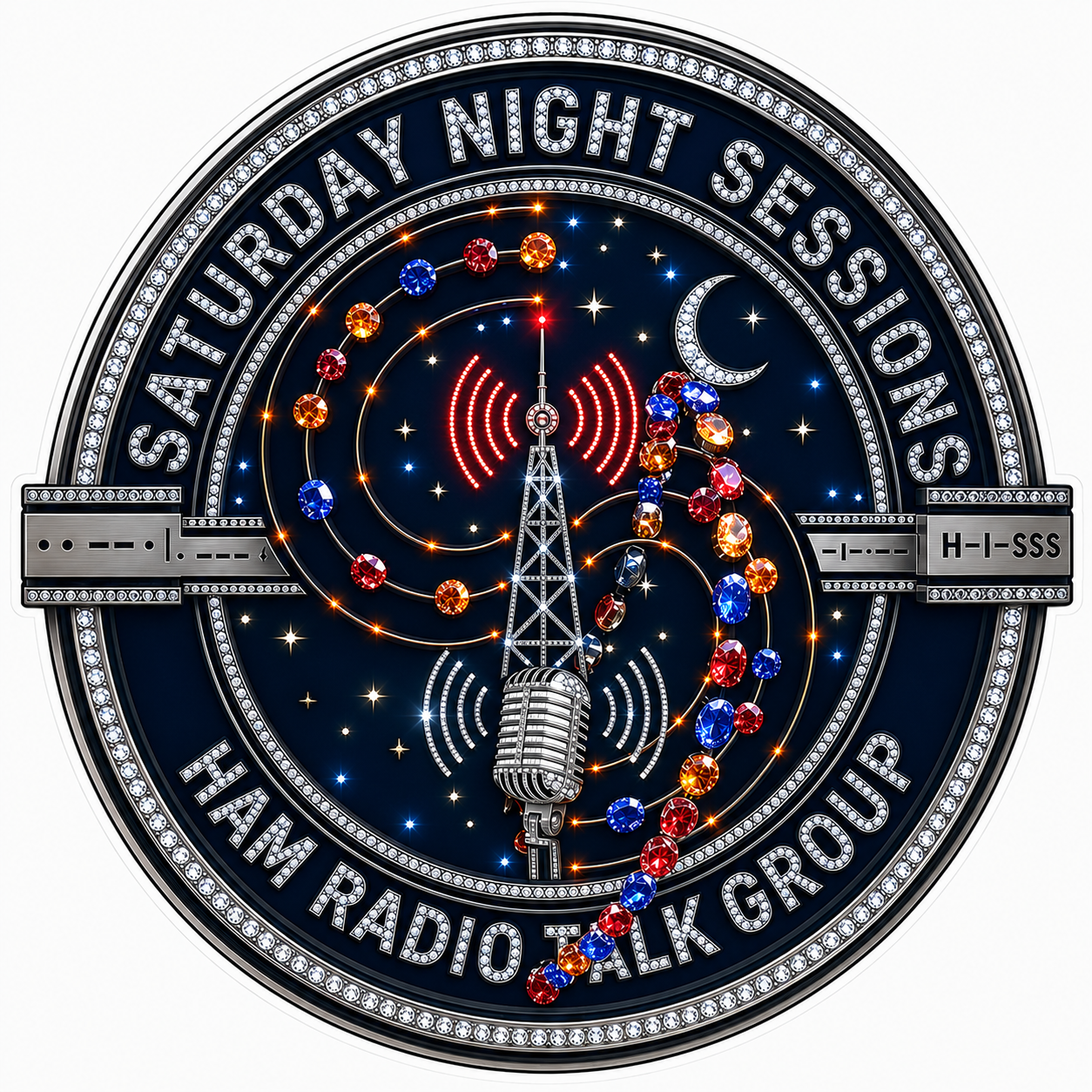 Saturday Night Sessions Customer Window or Helmet Decal economy non-reflective decal