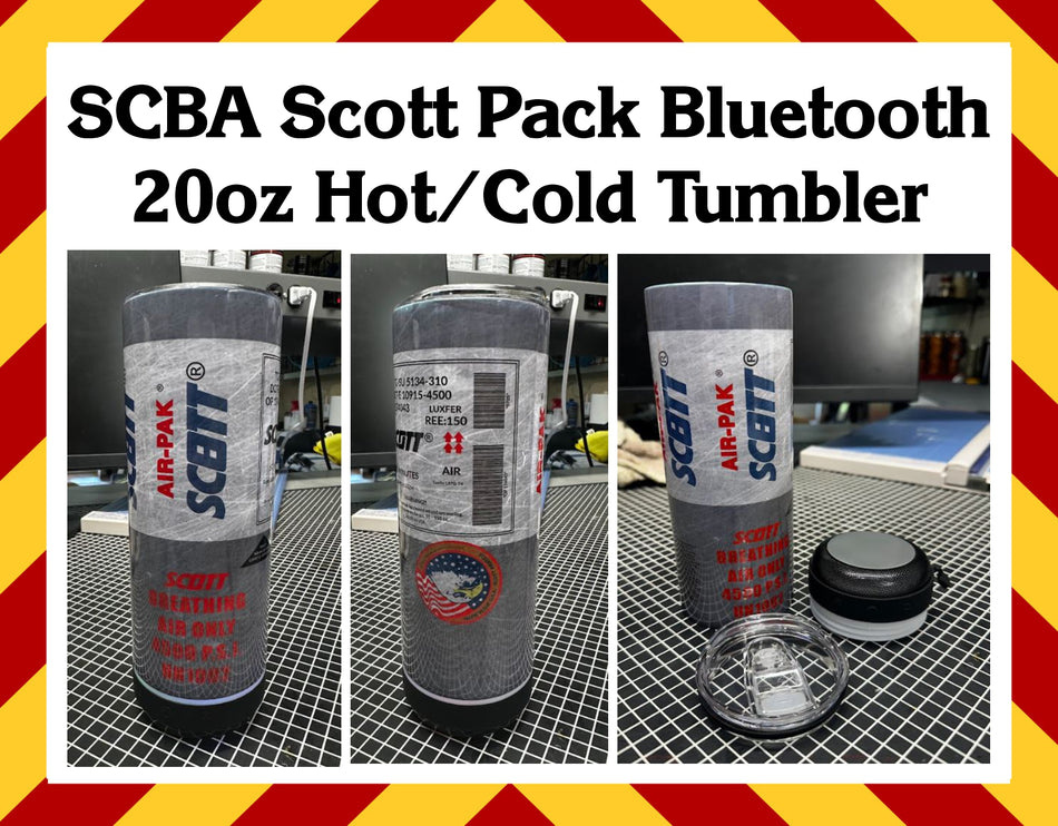 SCBA Scott Pack Bluetooth 20oz Subllimated Tumbler