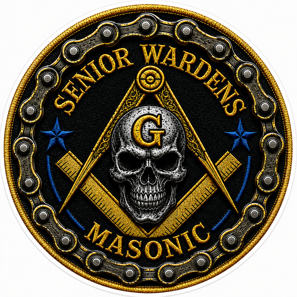 Senior Wardens Masonic Design Customer Decal – Economy Bulk Decals sqd.1