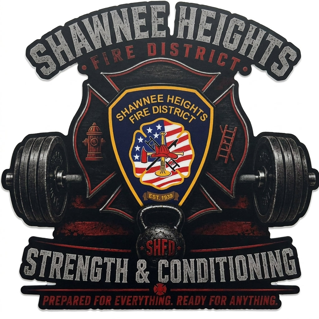 Shawnee Heights Fire Customer Decal or Magnet economy non-reflective decal