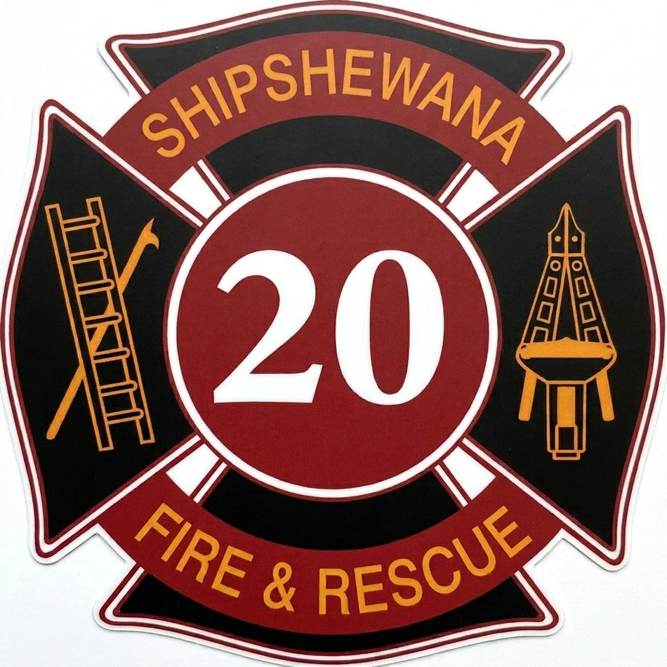 Shipshewana Fire Rescue Window/Helmet Decal or MAGNET