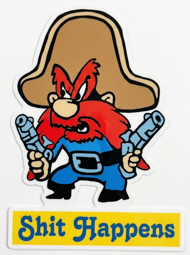Sh*t Happens Sam Window/Helmet Decal or MAGNET (sqd.1)