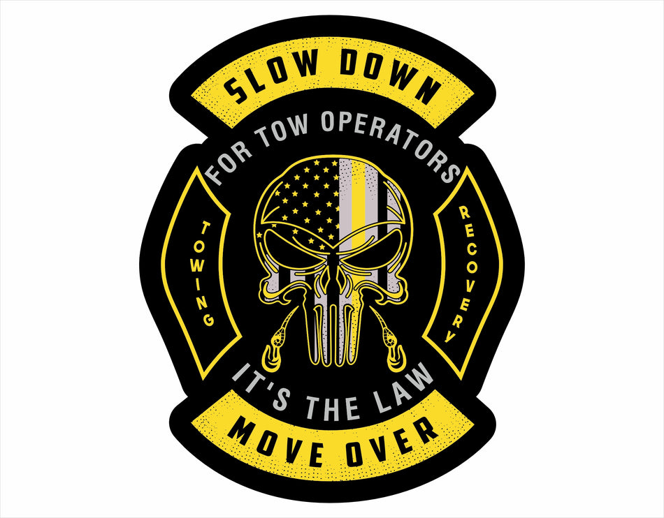 Slow Down Move Over Skull Customer Decal