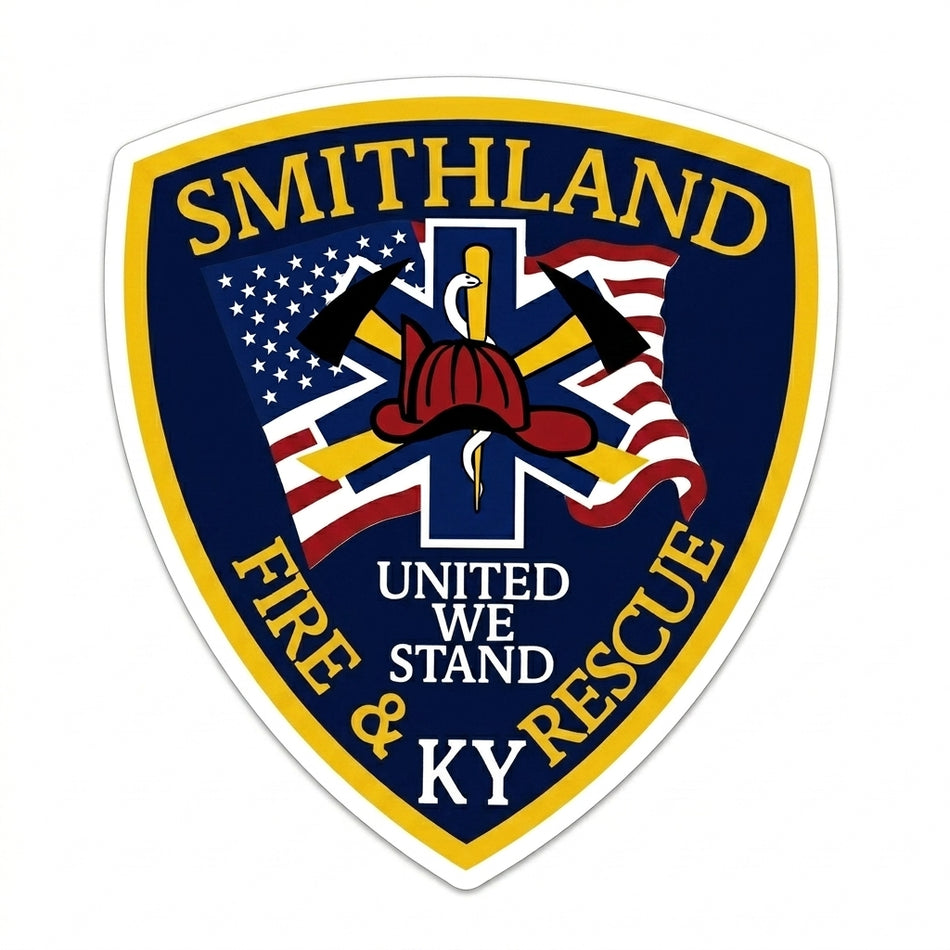 Smithland Fire Rescue Window/Helmet Decal or MAGNET (sqd.1)