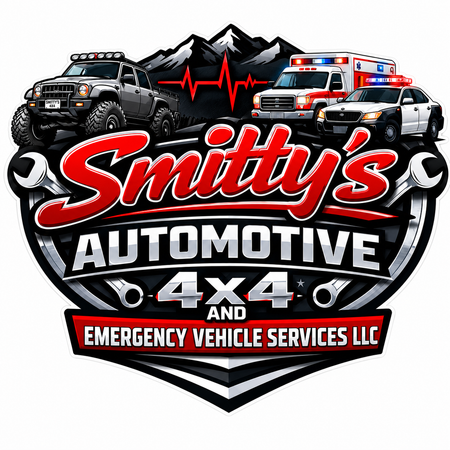 Smitty's Automotive Customer Window or Helmet Decal economy non-reflective decal