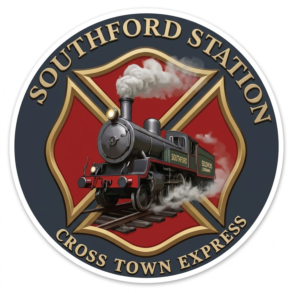 Southford Station Customer Decal or Magnet economy non-reflective decal