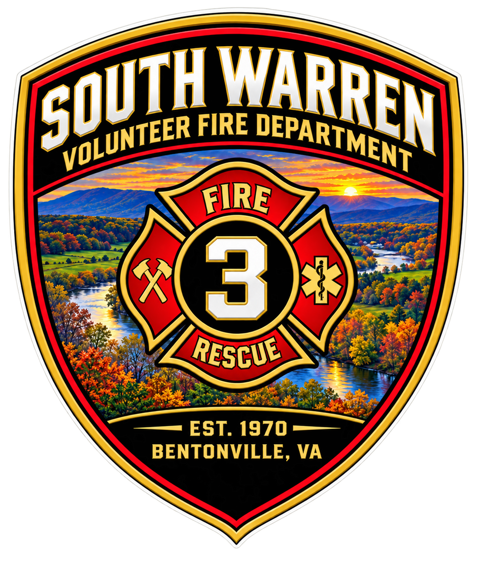 South Warren Fire Customer Window or Helmet Decal (sqd.1)