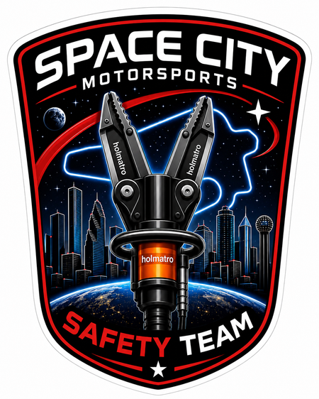 Space City Motorsports Customer Window or Helmet Decal economy non-reflective decal