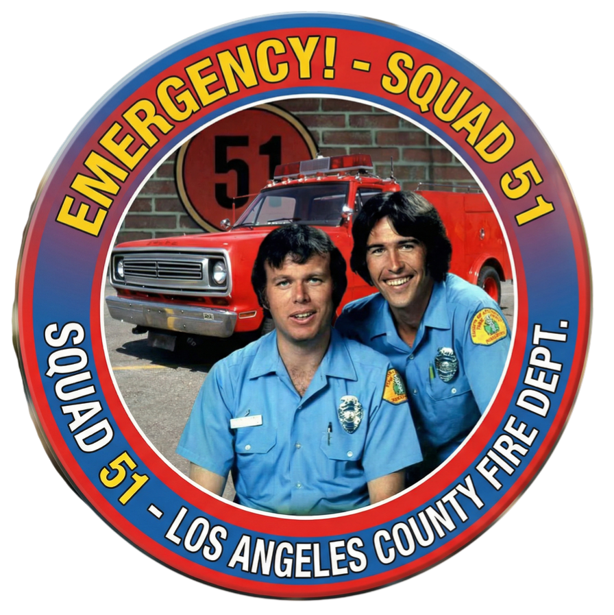 Emergency 51 Johnny Roy Circle Decal Choice Window/Helmet Decal or MAGNET Tiktok