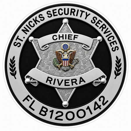 St. Nicks Security Services Custom Decal or Magnet economy non-reflective decal