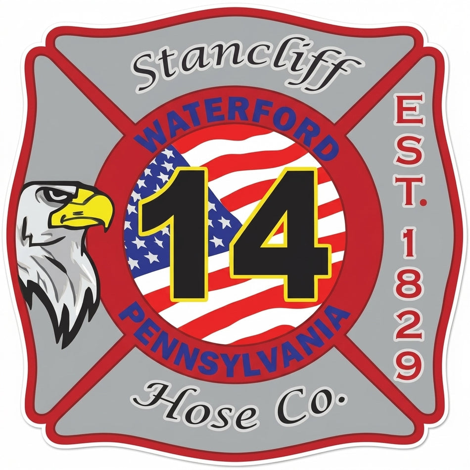 Stancliff Hose Company Window/Helmet Decal or MAGNET (sqd.1)