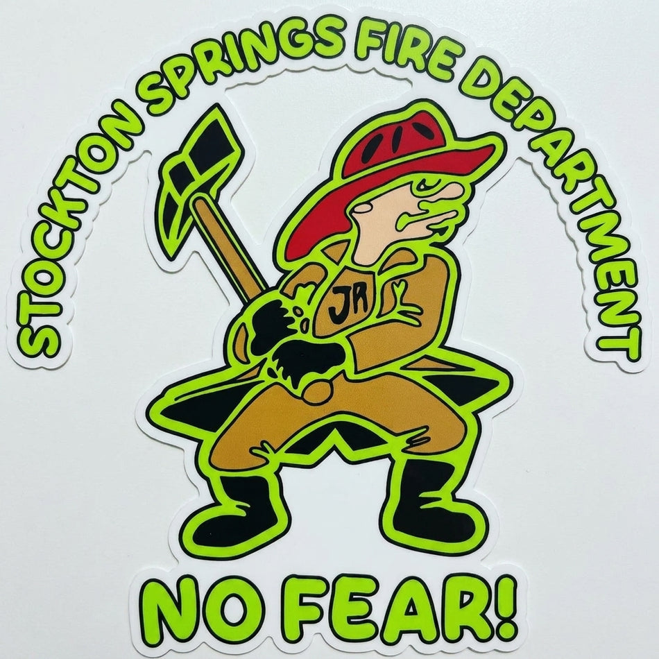 Stockton Springs Fire Dept. Window/Helmet Decal or MAGNET (sqd.1)