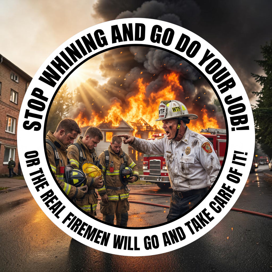 Stop Whining and do your job Window/Helmet Decal or MAGNET (sqd.1)