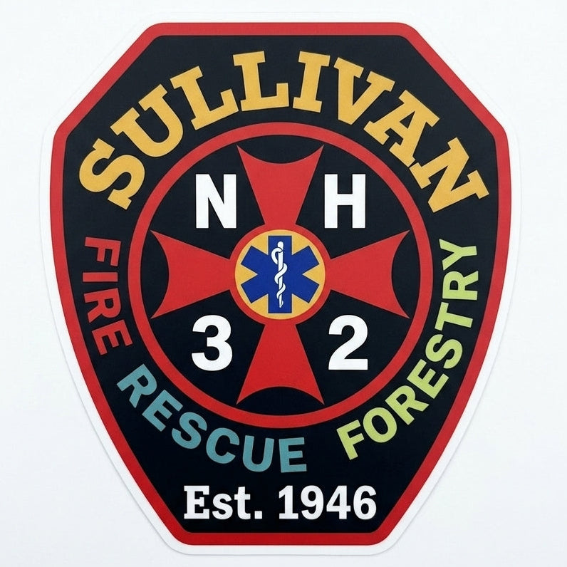 Sullivan Fire Rescue Forestry Window or Helmet Decal