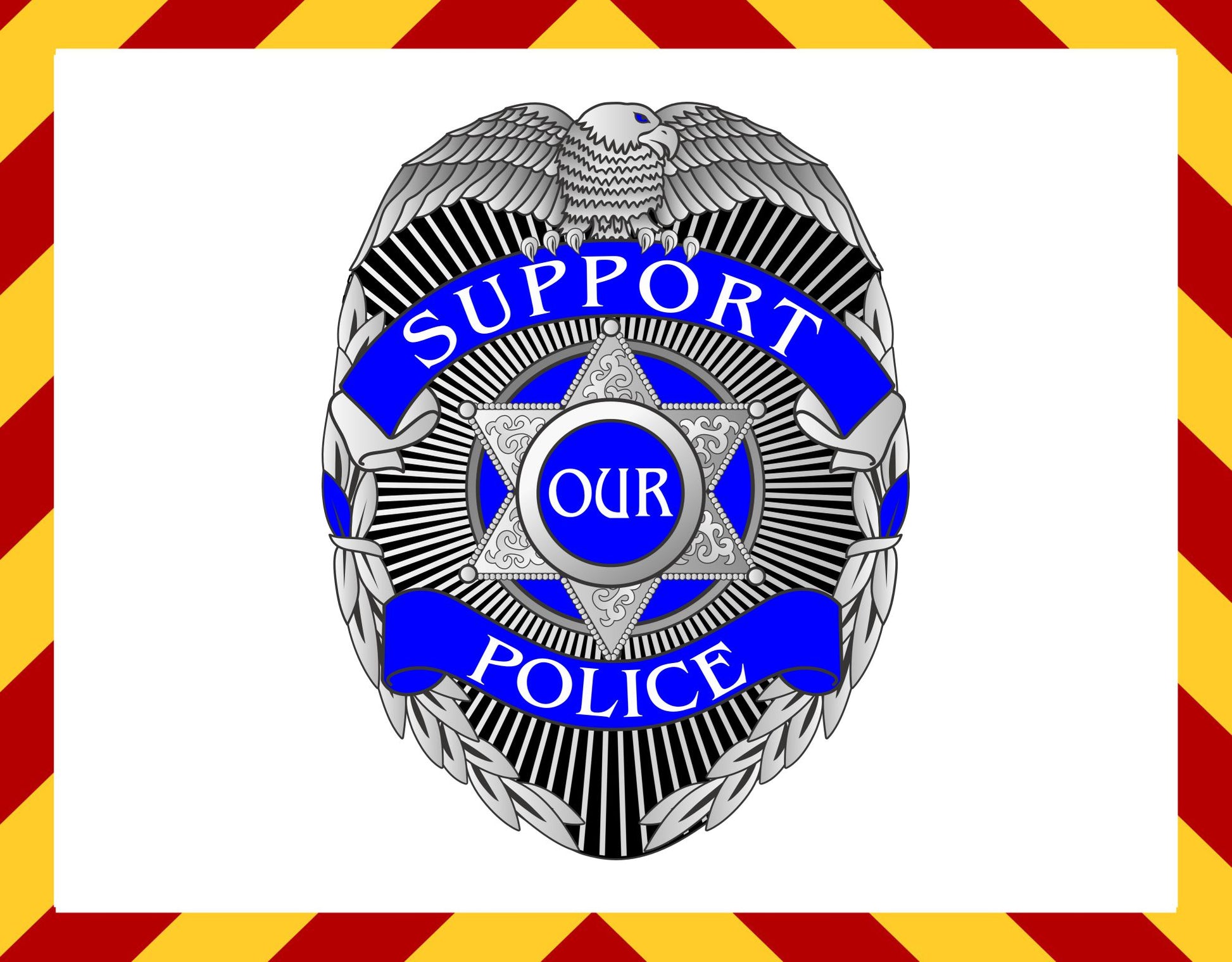Window Decal - Support our Police Decal – Powercall Sirens LLC