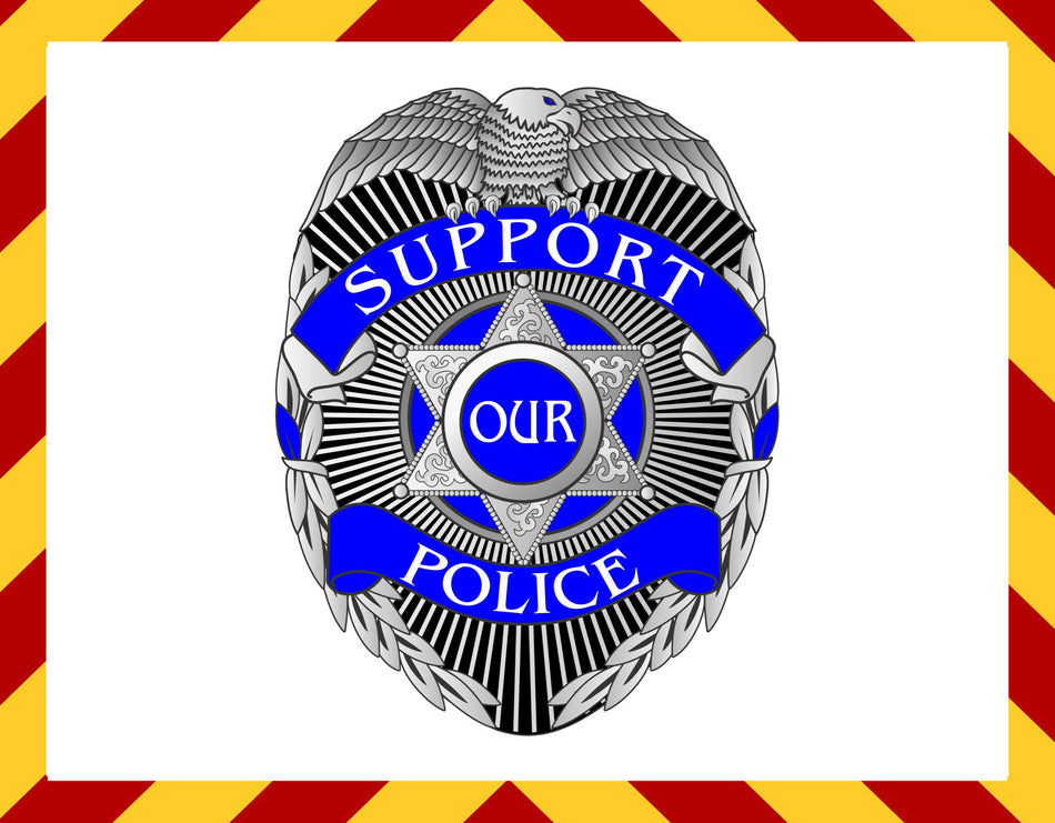 Window Decal - Support our Police Decal