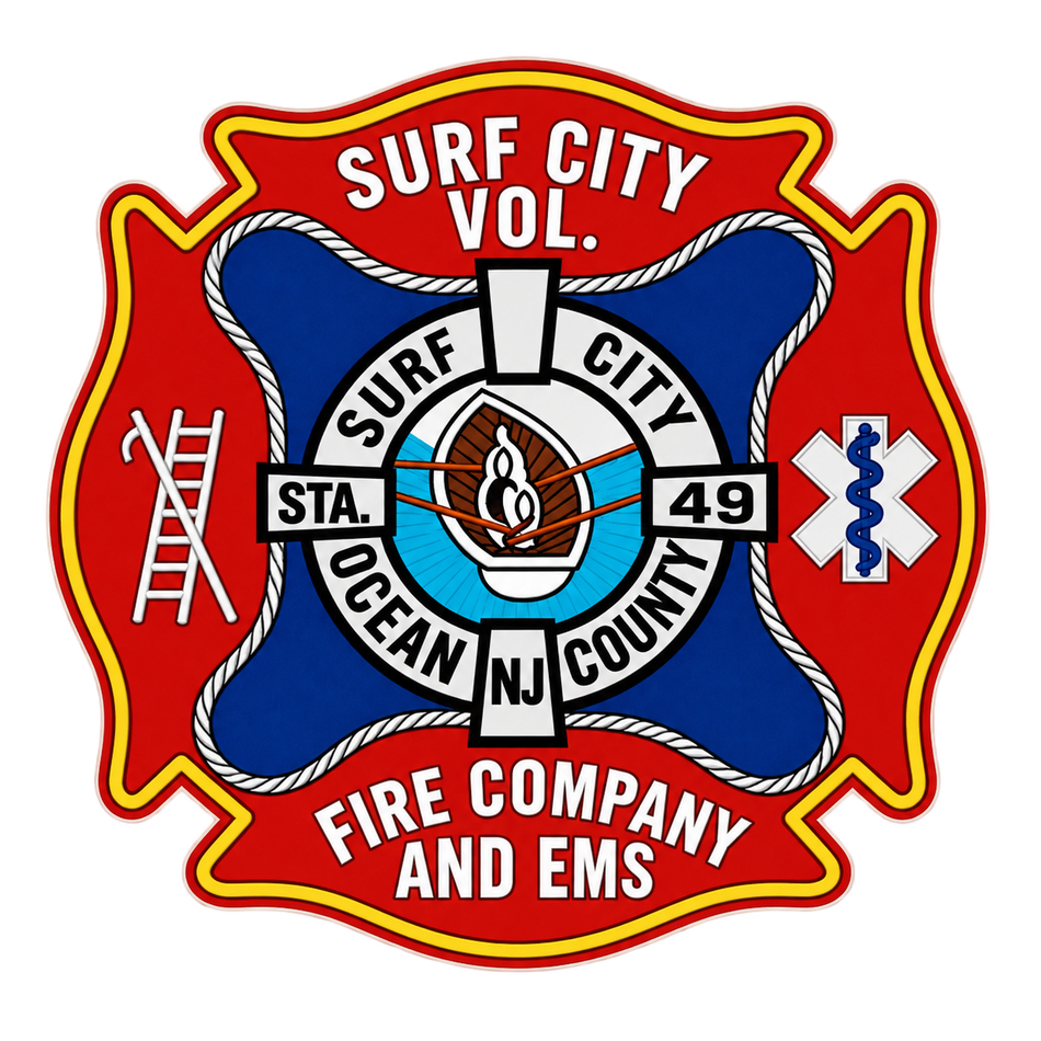 Surf City Volunteer Fire Customer Decal – Economy Bulk Decals sqd.1