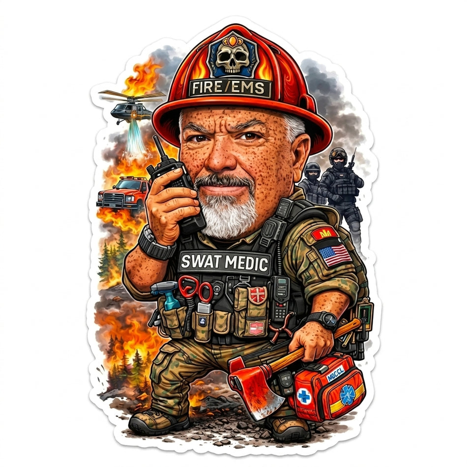 Swat Medic Character Window/Helmet Decal or MAGNET (sqd.1)