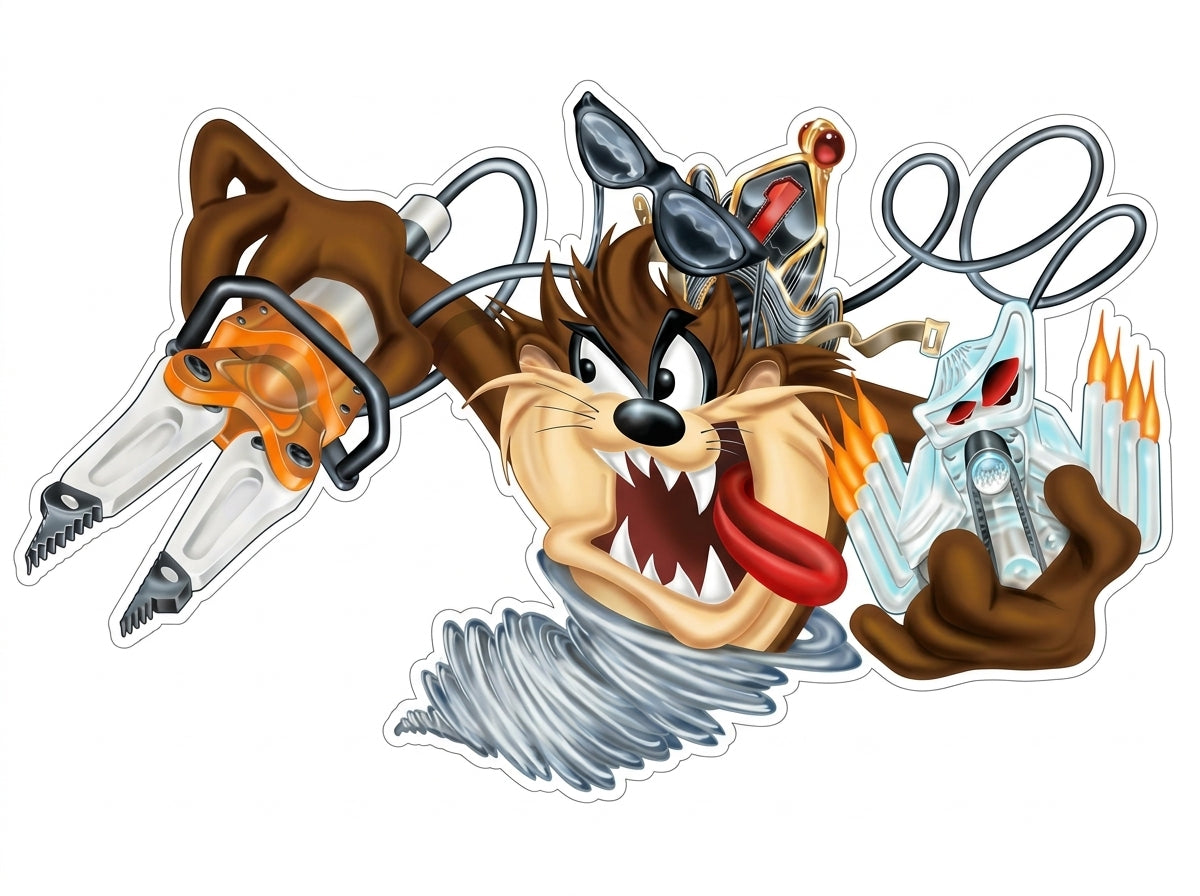 Taz Hurst Tool PREMIUM Customer Window or Helmet Decal (rct.1)