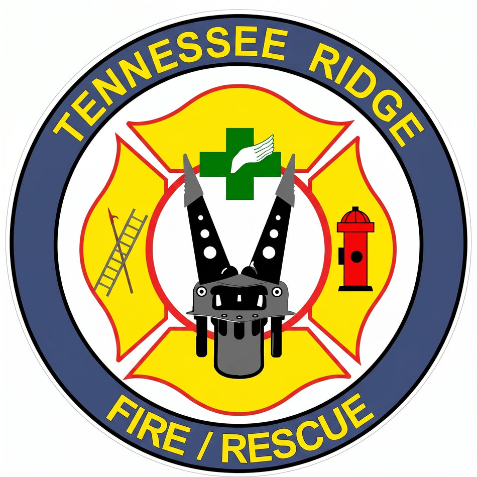 Tennessee Ridge Fire Rescue Window/Helmet Decal or MAGNET (sqd.1)