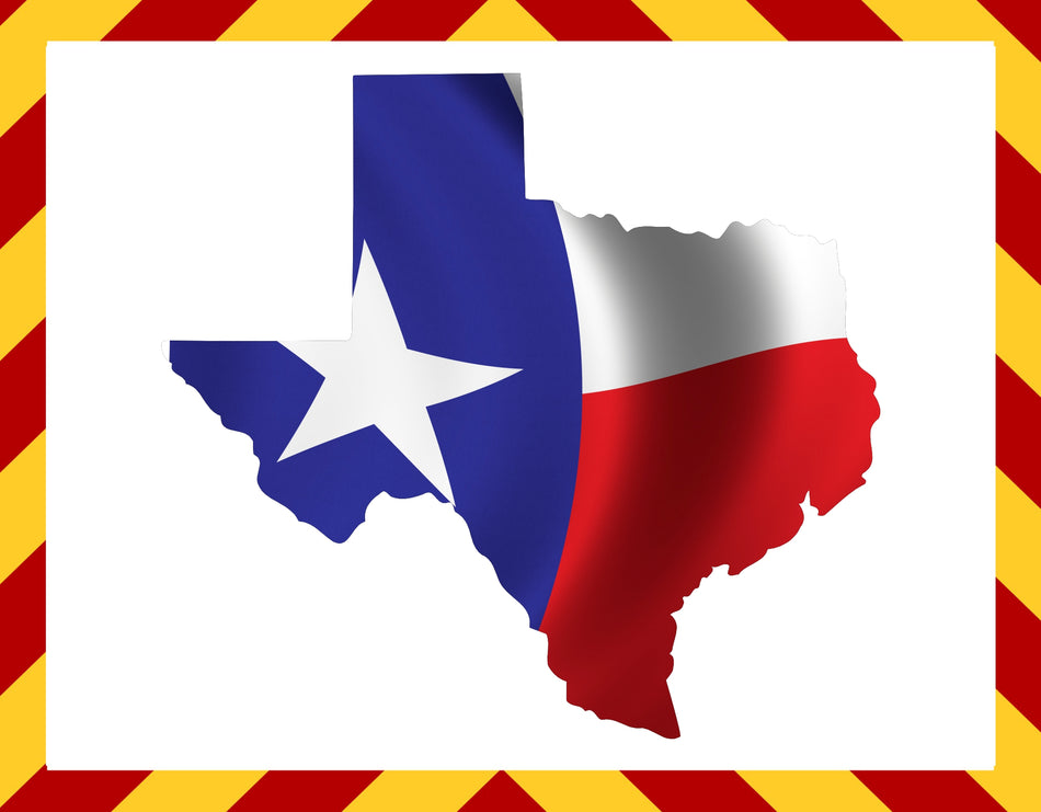 Window Decal - Texas Realistic Decal Design