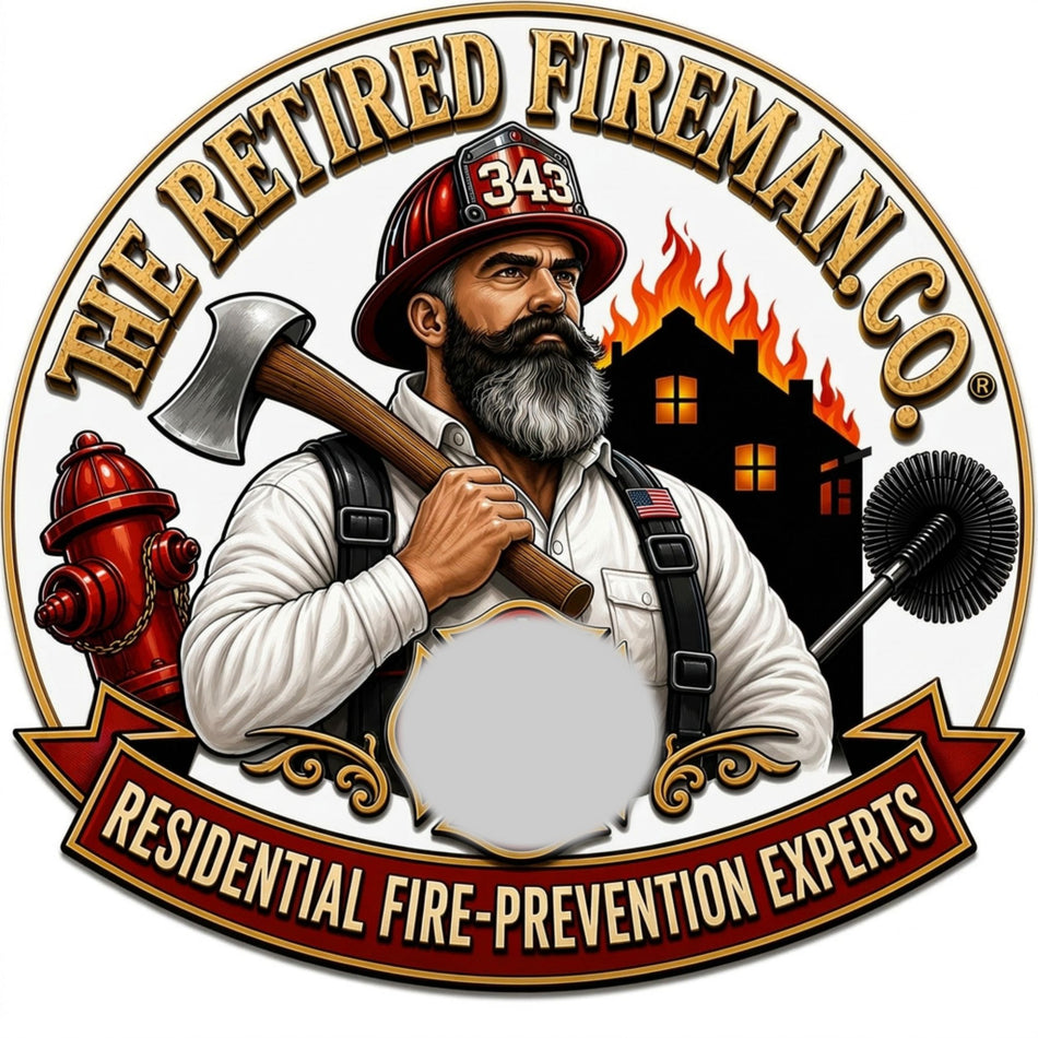 The Retired Fireman's Company Window/Helmet Decal or MAGNET (sqd.1)