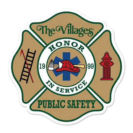 The Village Public Safety Maltese Customer Decal or Magnet economy non-reflective decal