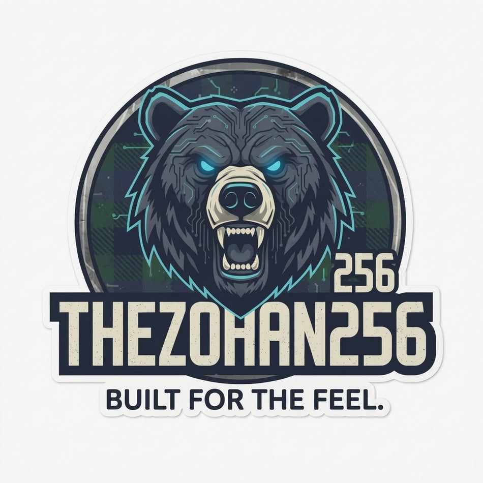 The Zohan256 Window/Hardhat Decal
